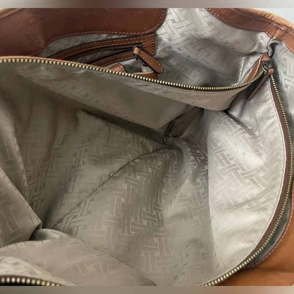 Vintage Cole Haan basket weave Tan Woven Leather Tote boho chic coastal - Picture 15 of 16